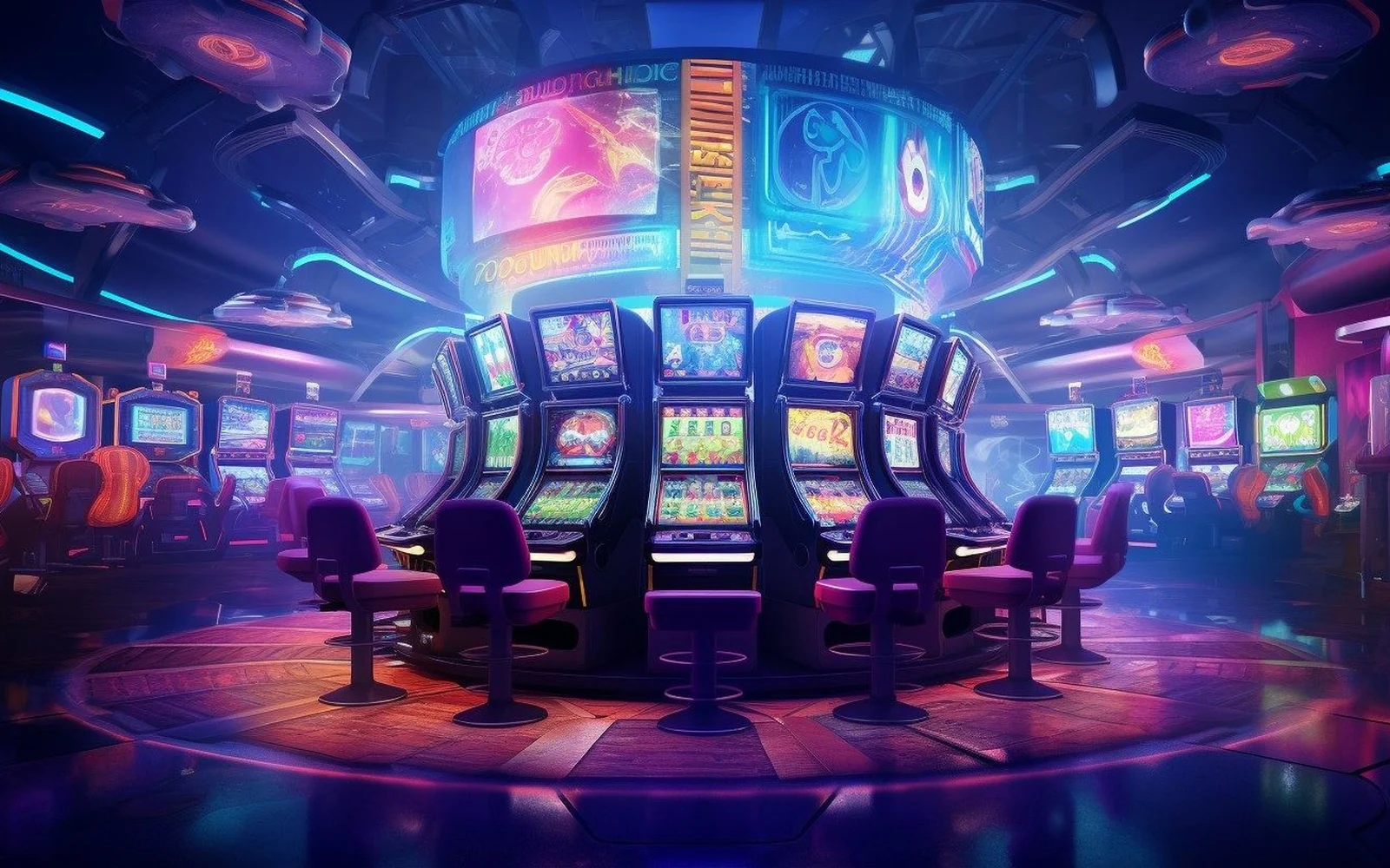 Visual permainan slot mobile dengan elemen reel cerah